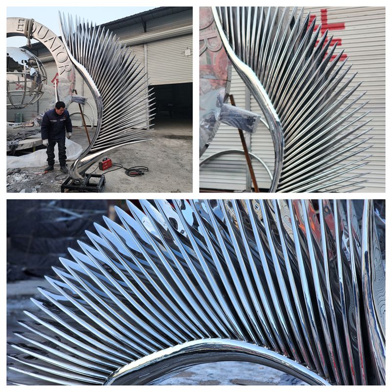 نحت أجنحة من الفولاذ المقاوم للصدأ